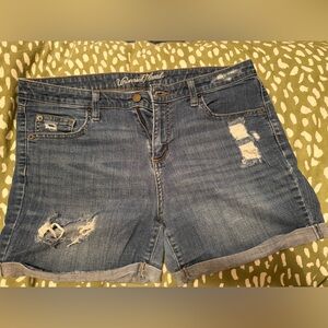 Universal Thread Blue Distressed Jean Shorts